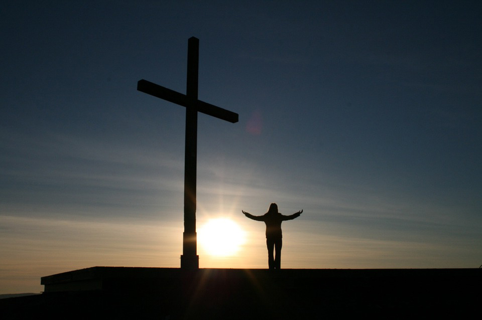 day, person, cross